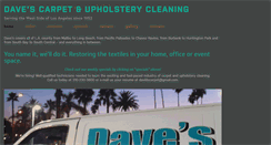 Desktop Screenshot of davesrugcare.com